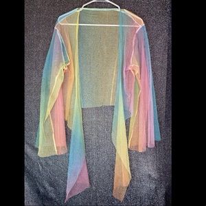 Multicolor Mesh Coverup